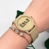 Daniel Klein DK.1.12645.6 Silikon Kordon Kadın Kol Saati 3 Atm Suya Dayanıklı Bej zmdk1173
