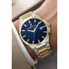 Daniel Klein Erkek Kol Saati Takvimli, Çelik Kordon, 44MM Kasa Gümüş-Gold zmdk1129