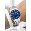 Daniel Klein Erkek Kol Saati Takvimli Çelik Kordon Gümüş-Mavi zmdk1139