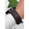 Daniel Klein Exclusive Kahverengi Deri Kordon Füme Çelik Kasa Erkek Kol Saati+Bileklik zmdk1172