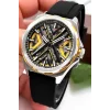 Daniel Klein Otomatik Mekanizma Silikon Kordon Çelik Kasa Erkek Kol Saati Siyah-Sarı zmdk1193
