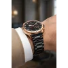 Ferrucci Function FC 13907TM | Siyah Çelik Kordon Rose Gold Çelik Kasa zmfer001