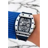 Ferrucci Lacivert Renk Silikon Kordon FCF.03258FS.06 Function Erkek Kol Saati+Bileklik zmfer156