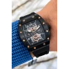 Ferrucci Siyah Renk Silikon Kordon FCF.03258FS.08 Function Erkek Kol Saati+Bileklik zmfer156