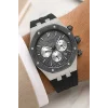 Ferrucci Siyah Silikon Kordon Çelik Kasa Function Erkek Kol Saati+Bileklik zmfer077