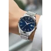 Ferrucci Takvimli Erkek Kol Saati Çelik Kasa & Çelik Kordon Gümüş-Mavi zmfer210