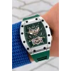 Ferrucci Yeşil Renk Silikon Kordon FCF.03258FS.05 Function Erkek Kol Saati+Bileklik zmfer156