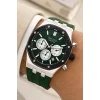 Ferrucci Yeşil Silikon Kordon Çelik Kasa Function Erkek Kol Saati+Bileklik zmfer077