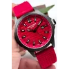 Lee Cooper LC07859.688 Kırmızı Renk Silikon Kordon Siyah Renk Çelik Kasa Erkek Kol Saati ZMLC005