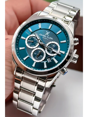 Daniel Klein Exclusive Erkek Kol Saati Çelik Kordon Çelik Kasa Hematit Doğal Taş Bileklik Hediyeli zmdk1133