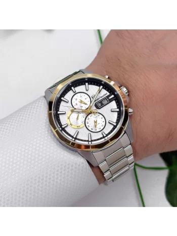 Sergio Tacchini Çelik Kordon&Kasa Erkek Kol Saati Gümüş-Gold ST.1.10166-3 zmst005