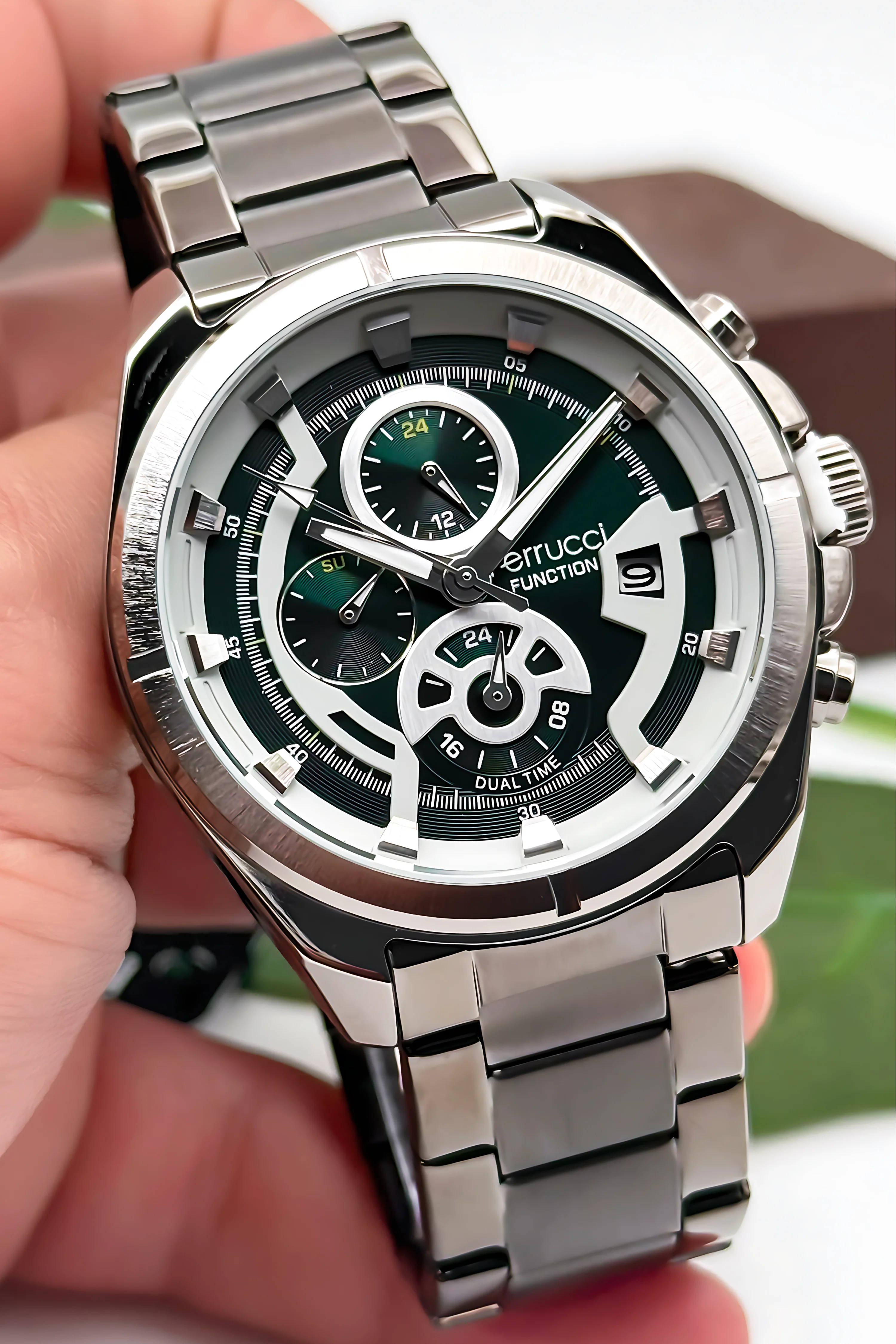 Ferrucci Function Erkek Kol Saati Çelik Kasa & Çelik Kordon Füme zmfer185