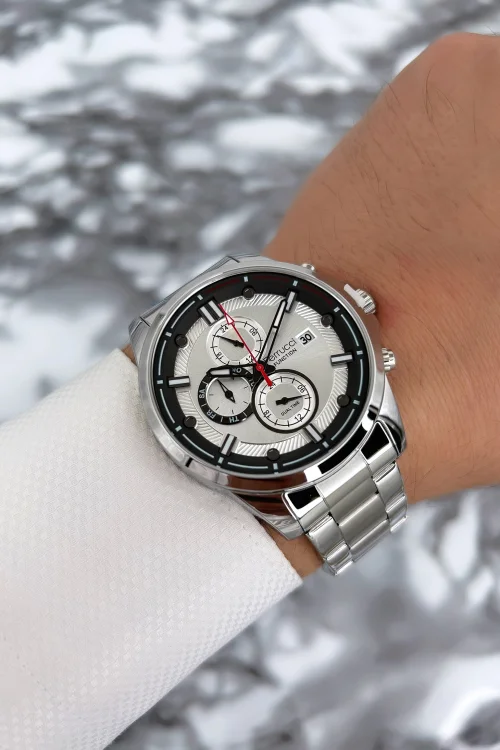 Ferrucci Erkek Kol Saati Çelik Kordon Function Gümüş-Beyaz zmfer072