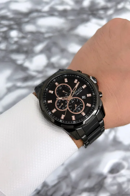 Ferrucci Function Çelik Kordon Erkek Kol Saati Siyah zmfer070