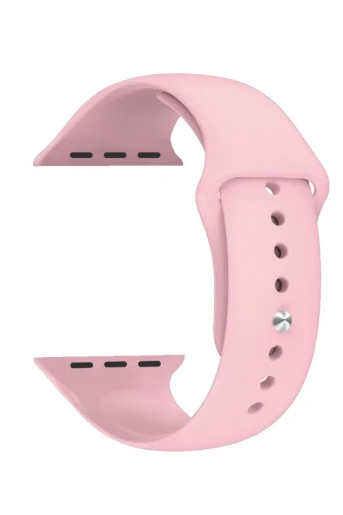 Pembe Renk Silikon Akıllı Saat Kordonu İvo-7, S8, S8 Plus S10 Max Modelleriyle Uyumlu, 42mm/44mm/45mm