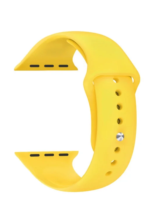 Sarı Renk Silikon Akıllı Saat Kordonu İvo-7, S8, S8 Plus S10 Max Modelleriyle Uyumlu, 42mm/44mm/45mm