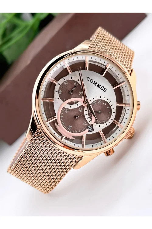 Commes Erkek Kol Saati Crono Fonksiyonlar Aktif Çelik Hasır Kordon zmcms023