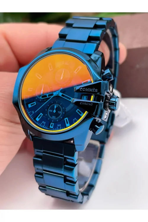 Commes Kadın Kol Saati Renkli Cam Crono Tüm Fonksiyonlar Aktif zmcms016