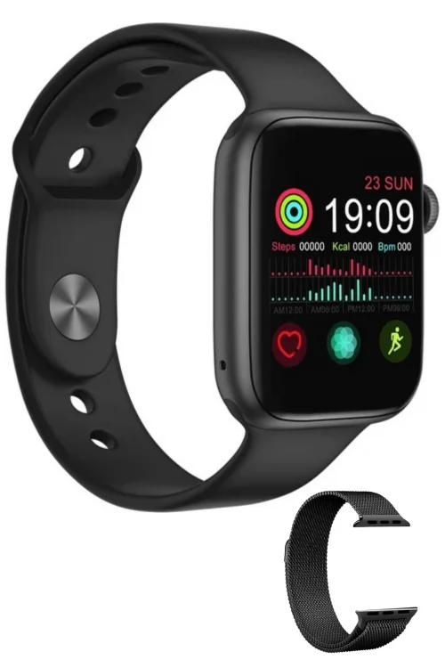 Watch 6 Akıllı Saat Arama Yapma Kalp Ritmi Ölçer - IPS Ekran Yedek Kordon Hediye