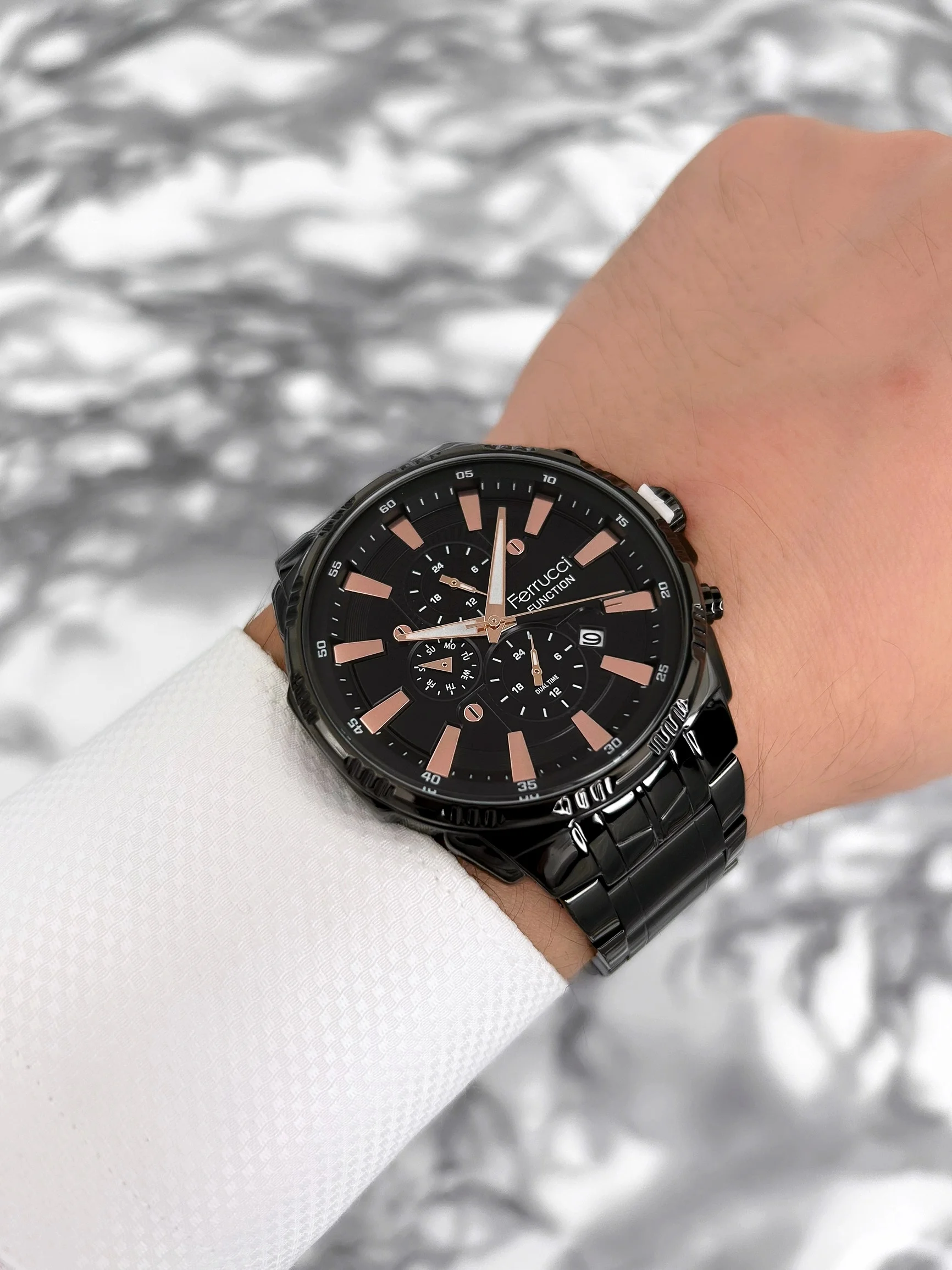 Ferrucci Function Erkek Kol Saati Çelik Kordon Siyah zmfer075