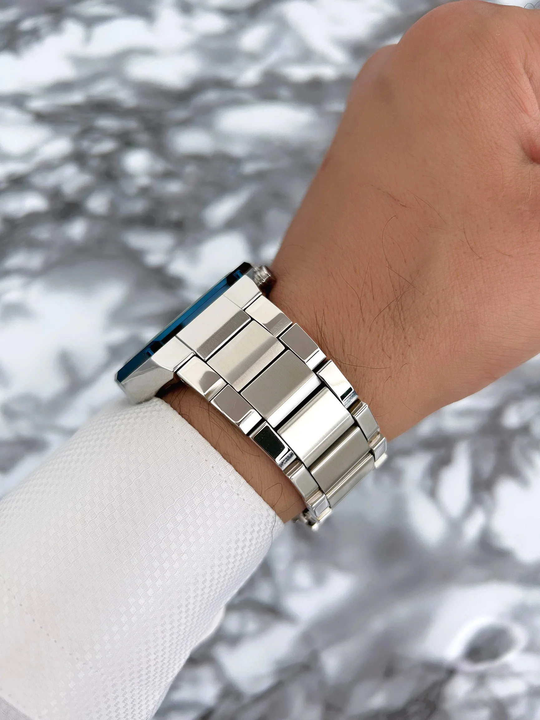 Ferrucci Function Erkek Kol Saati Çelik Kordon Gümüş-Mavi zmfer074