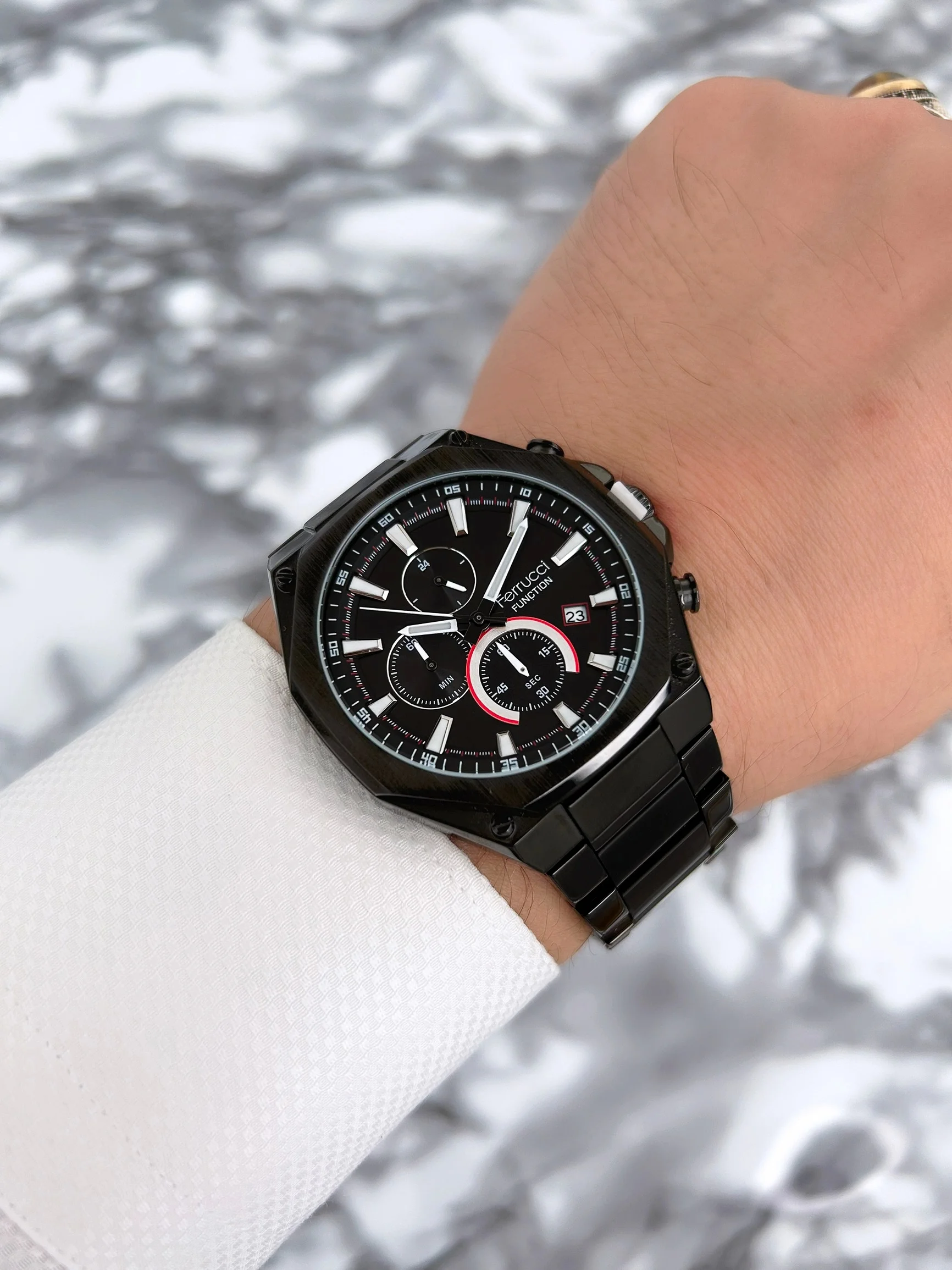 Ferrucci Function Erkek Kol Saati Çelik Kordon Siyah zmfer074