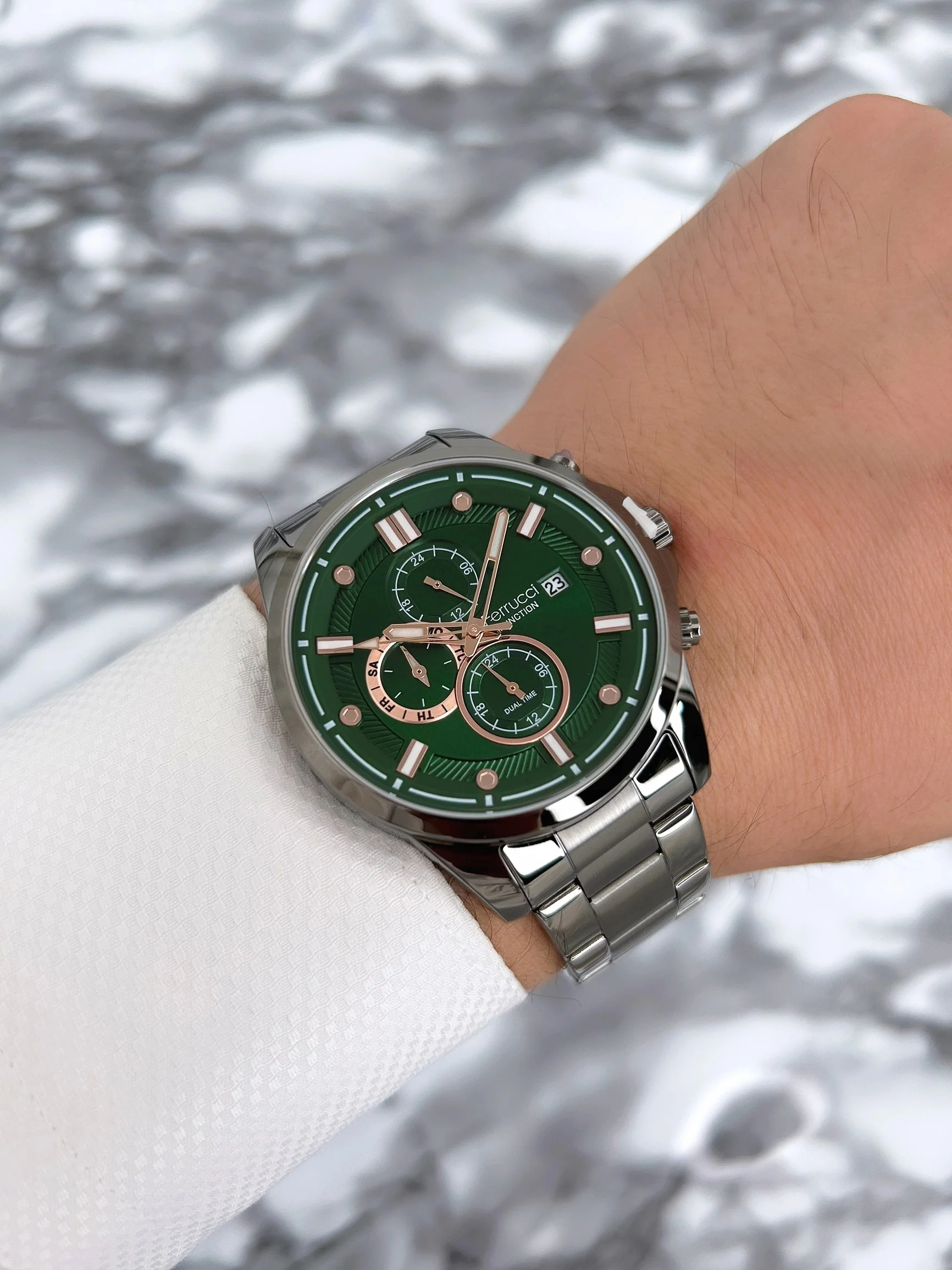 Ferrucci Erkek Kol Saati Çelik Kordon Function Füme zmfer072