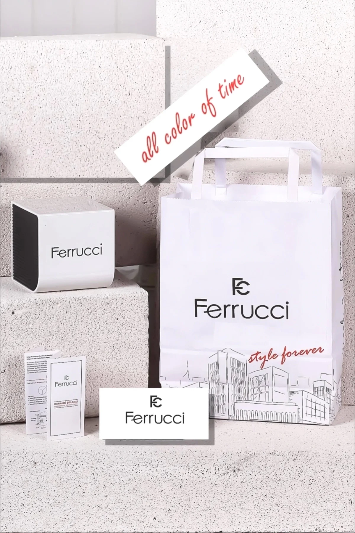 Ferrucci Erkek Kol Saati Çelik Kordon Function Füme zmfer072