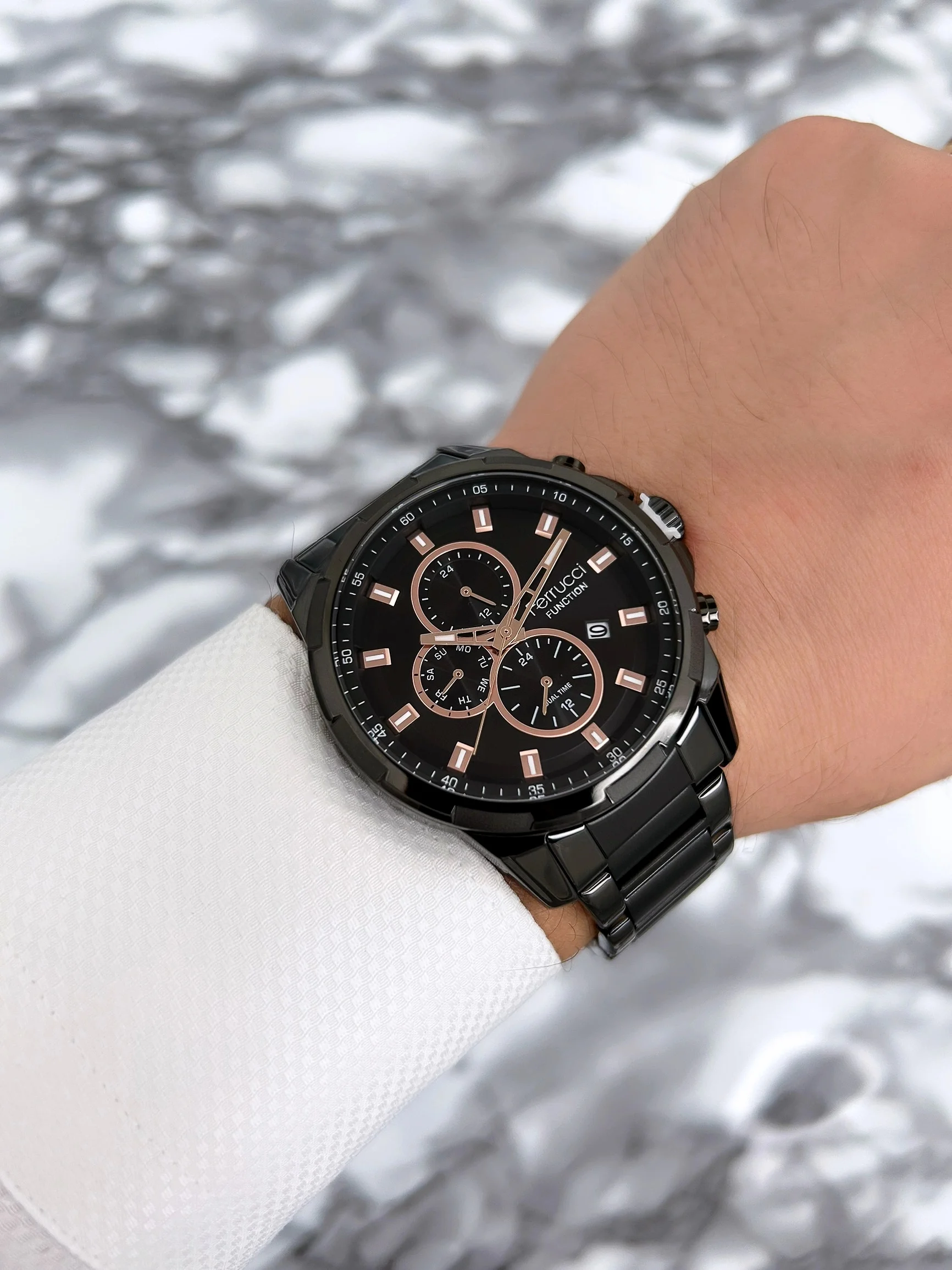 Ferrucci Function Çelik Kordon Erkek Kol Saati Siyah zmfer070