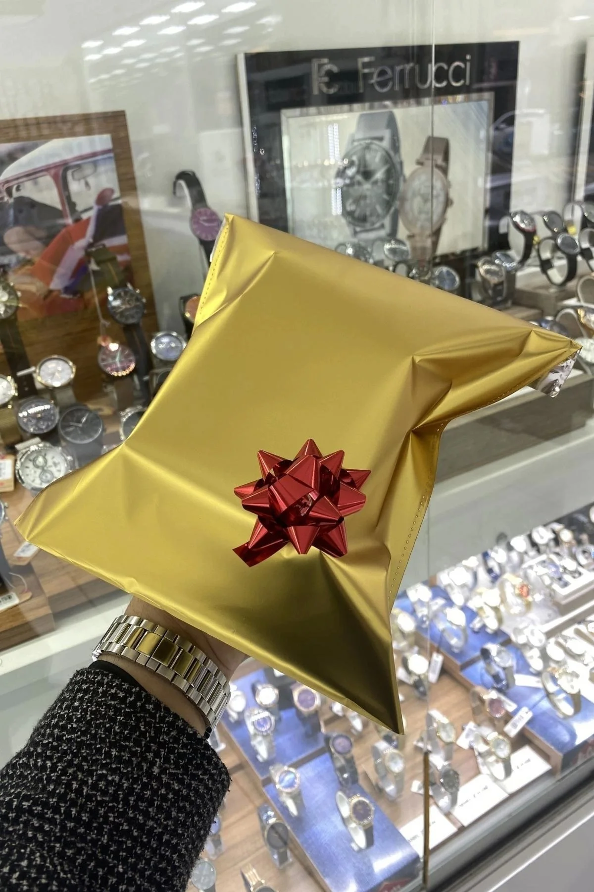 Ferrucci Function Çelik Kordon Erkek Kol Saati Gold-Gümüş zmfer069