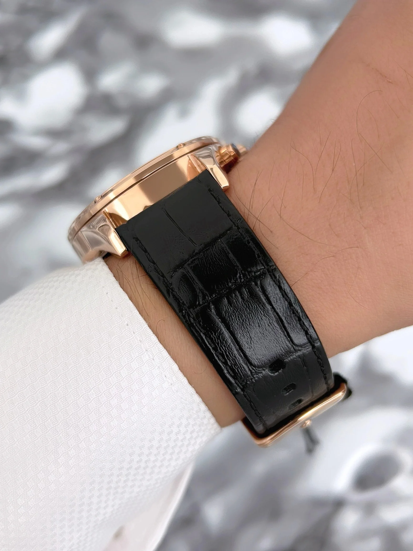 Ferrucci Function Deri Kordon Erkek Kol Saati Rose-Siyah zmfer068