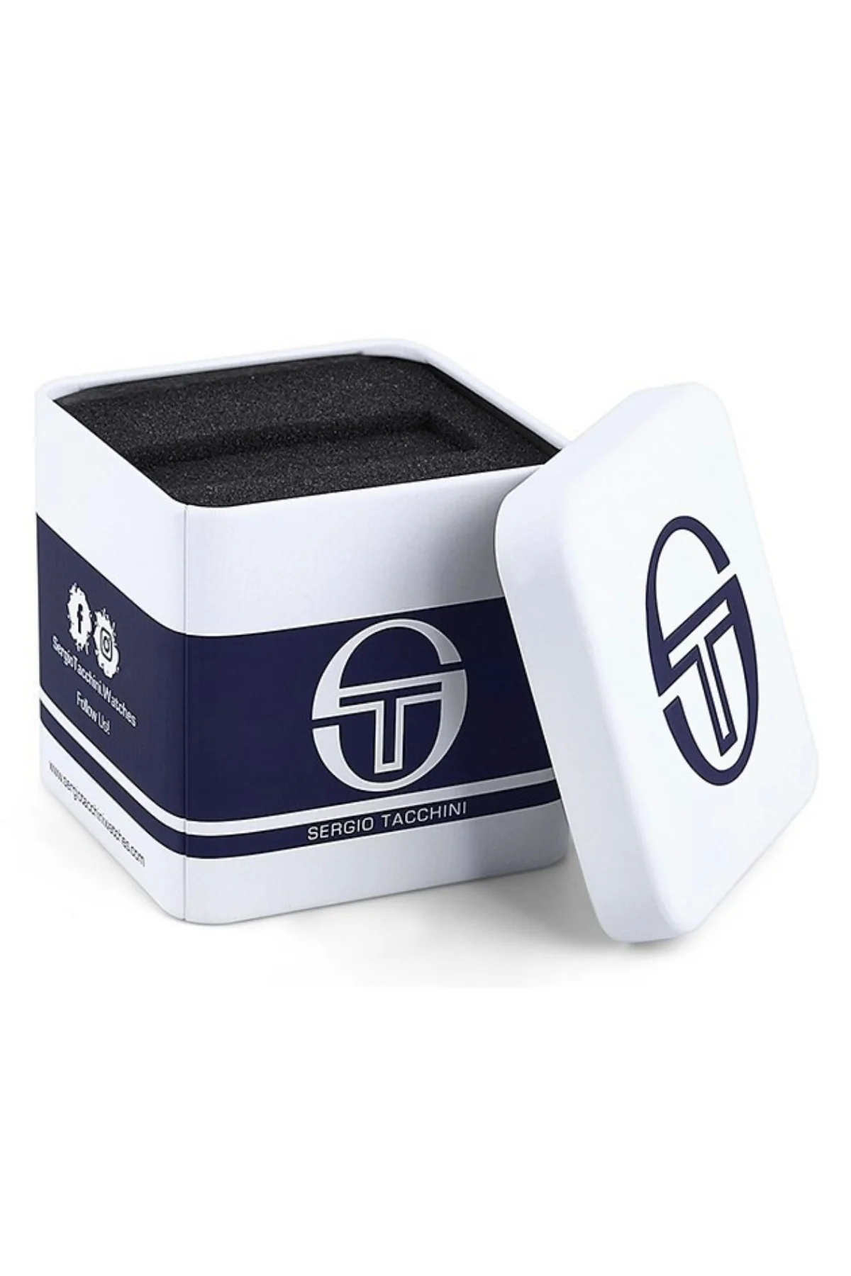 Sergio Tacchini Silikon Kordon Erkek Kol Saati, Çelik Kasa Full Fonksiyon Premium Ürün Siyah-Gümüş S