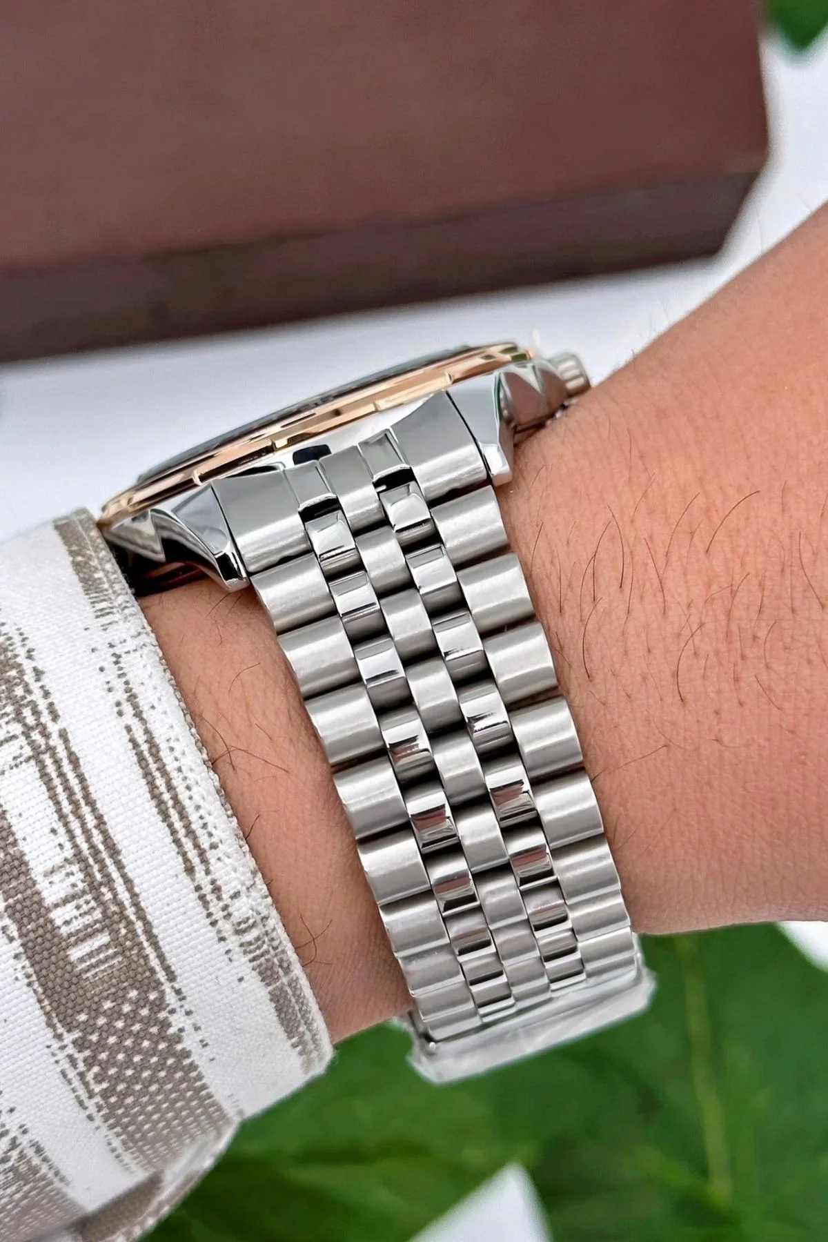 Bigotti Milano Luxury Erkek Kol Saati Gümüş-Rose Çelik Kordon Çelik Kasa Fonksiyonlar Aktif zmb008