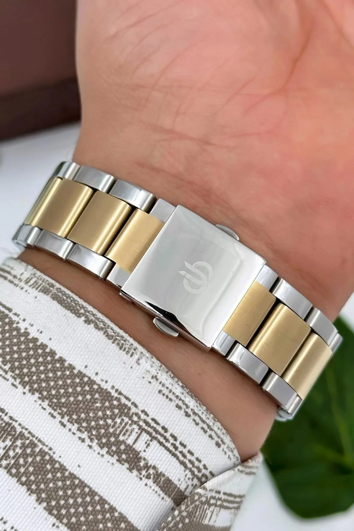 Bigotti Milano Luxury Erkek Kol Saati Gold-Gümüş Çelik Kordon Çelik Kasa Fonksiyonlar Aktif zmb007