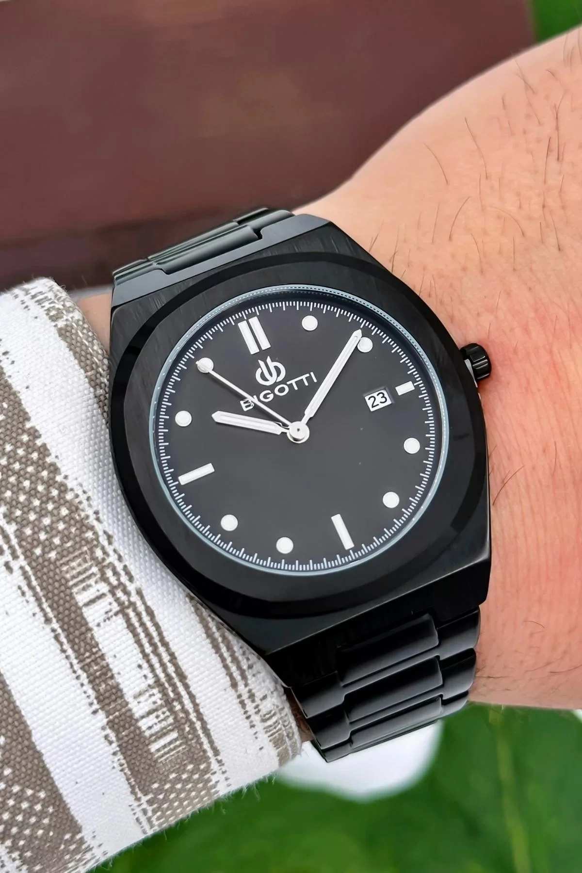 Bigotti Milano Luxury Erkek Kol Saati Siyah Çelik Kordon Çelik Kasa Fonksiyonlar Aktif zmb006