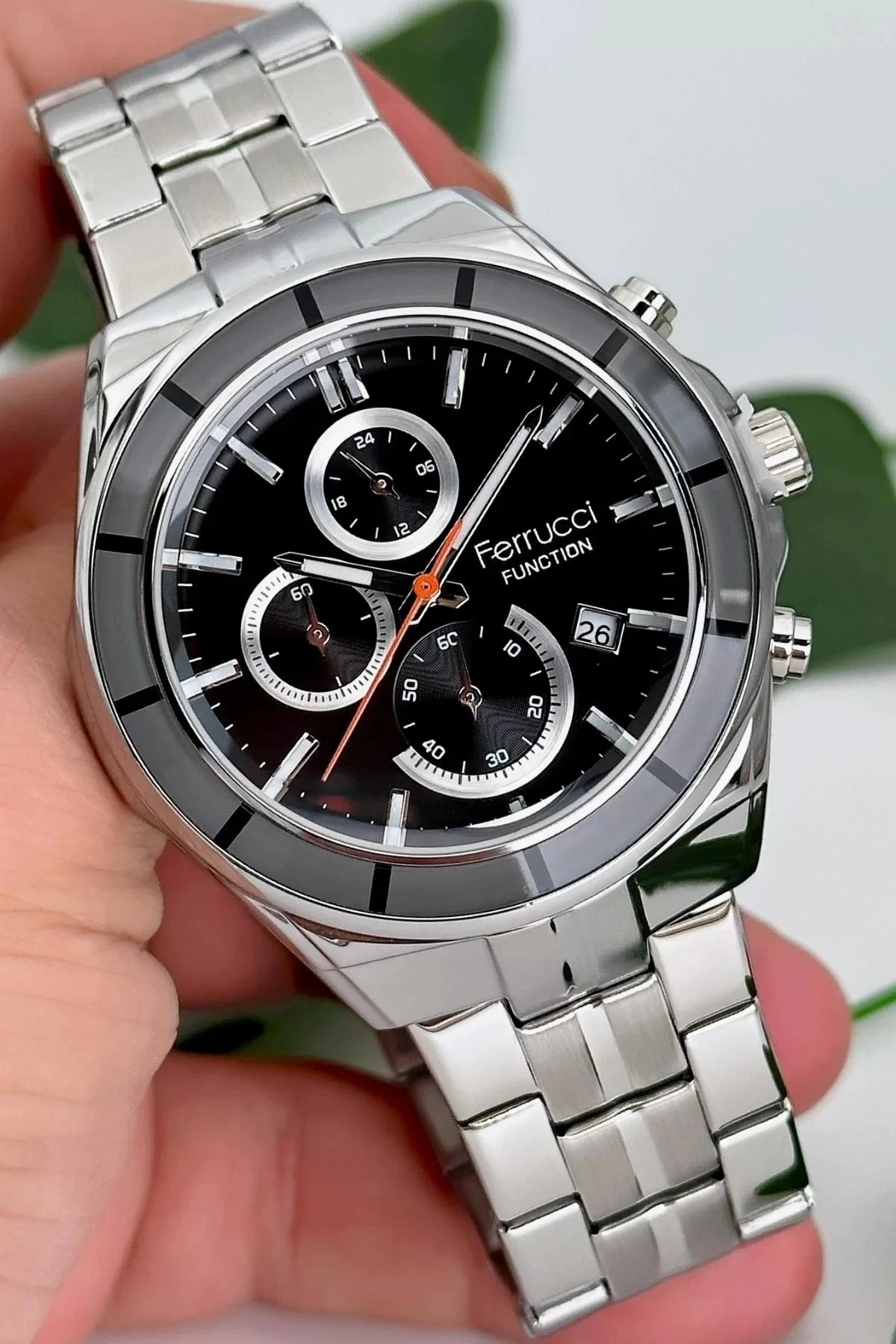 Ferrucci Function Erkek Kol Saati Çelik Kordon Çelik Kasa 3 ATM Suya Dayanıklılık