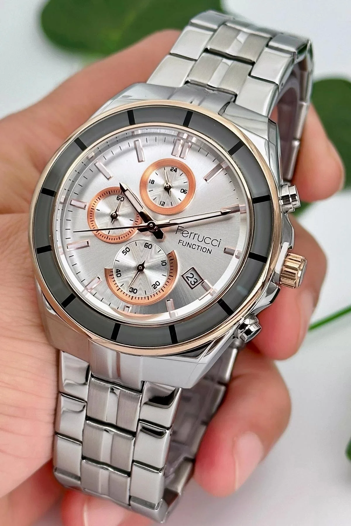 Ferrucci Function Erkek Kol Saati Çelik Kordon Çelik Kasa 3 ATM Suya Dayanıklılık