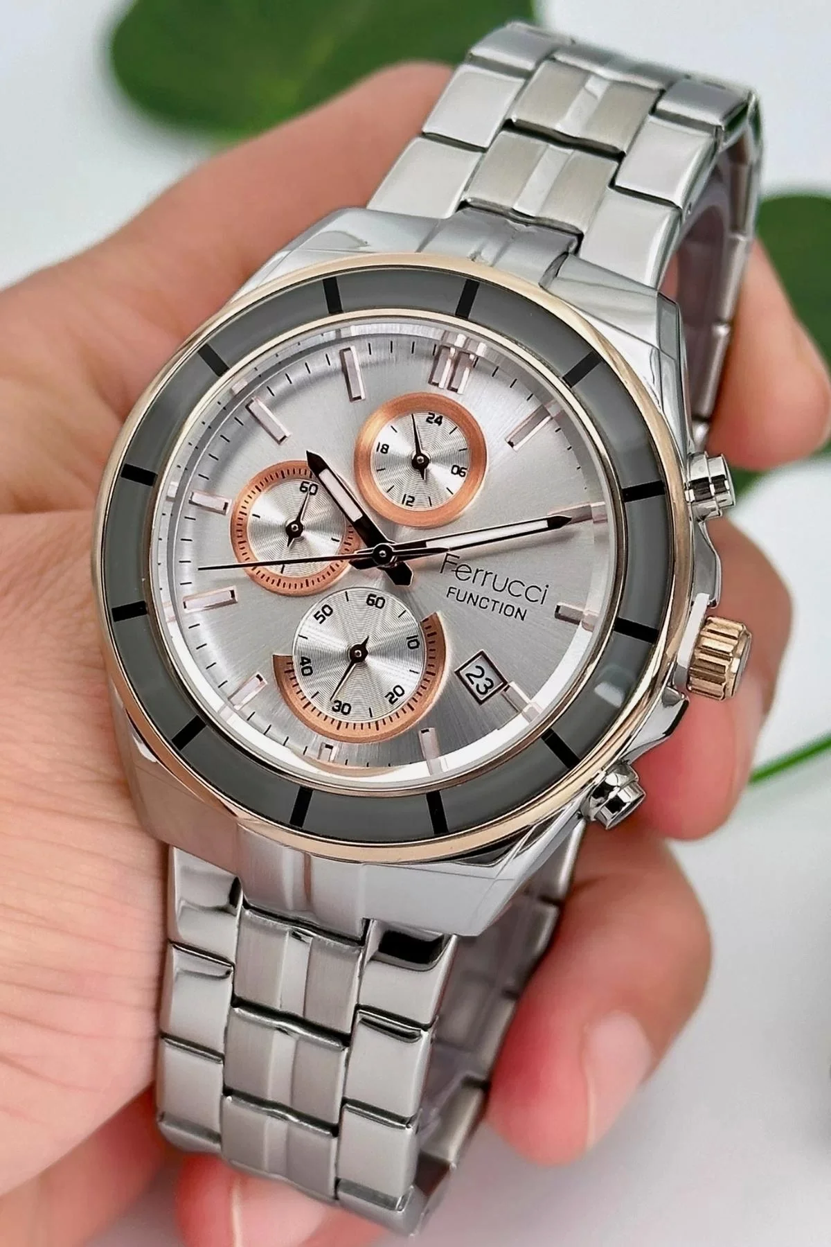 Ferrucci Function Erkek Kol Saati Çelik Kordon Çelik Kasa 3 ATM Suya Dayanıklılık