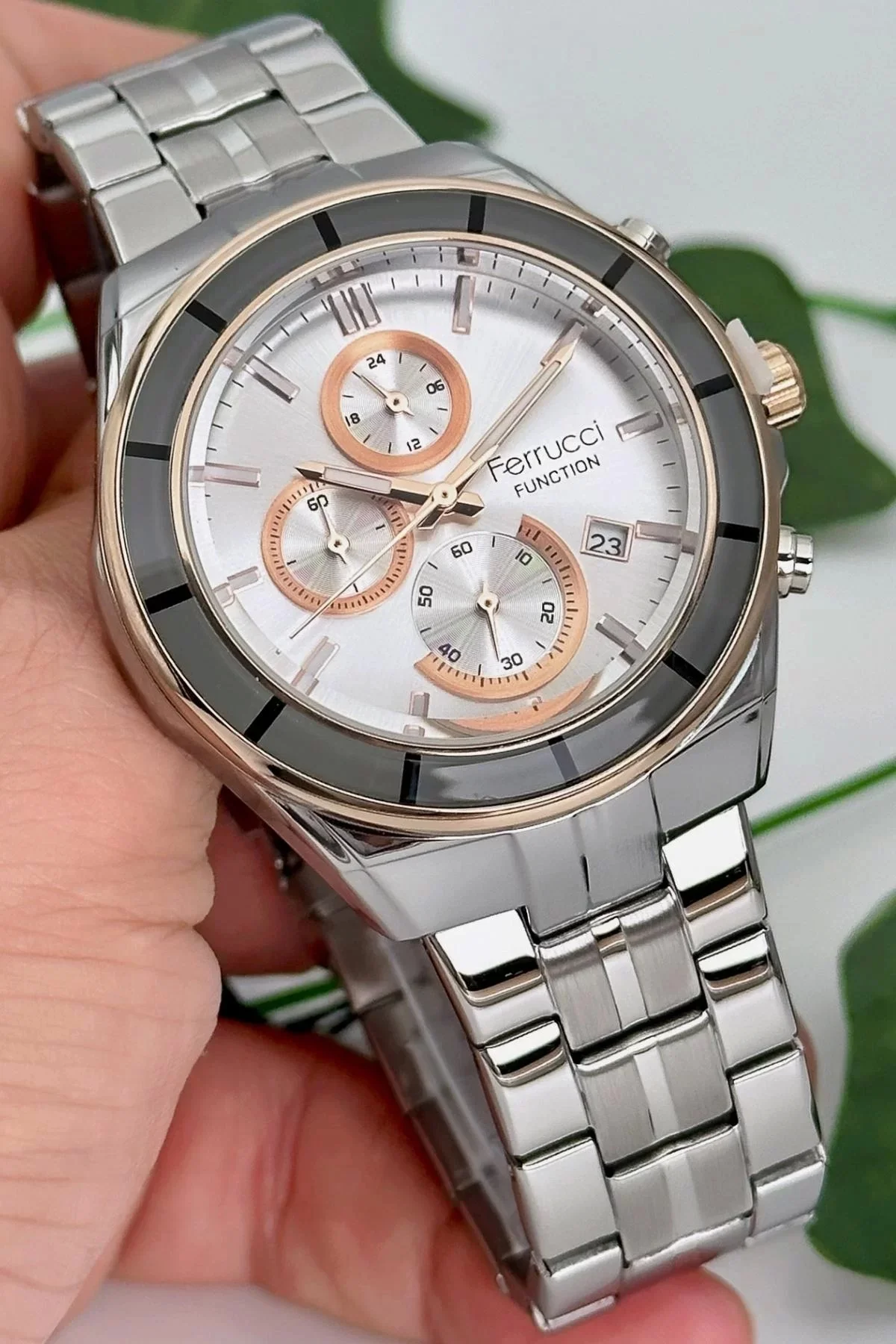 Ferrucci Function Erkek Kol Saati Çelik Kordon Çelik Kasa 3 ATM Suya Dayanıklılık