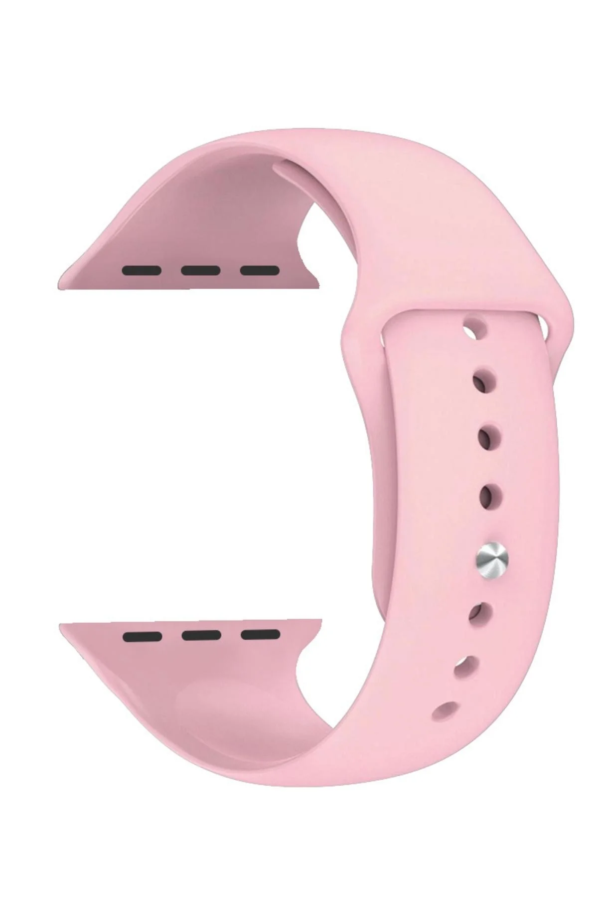 Pembe Renk Silikon Akıllı Saat Kordonu İvo-7, S8, S8 Plus S10 Max Modelleriyle Uyumlu, 42mm/44mm/45mm