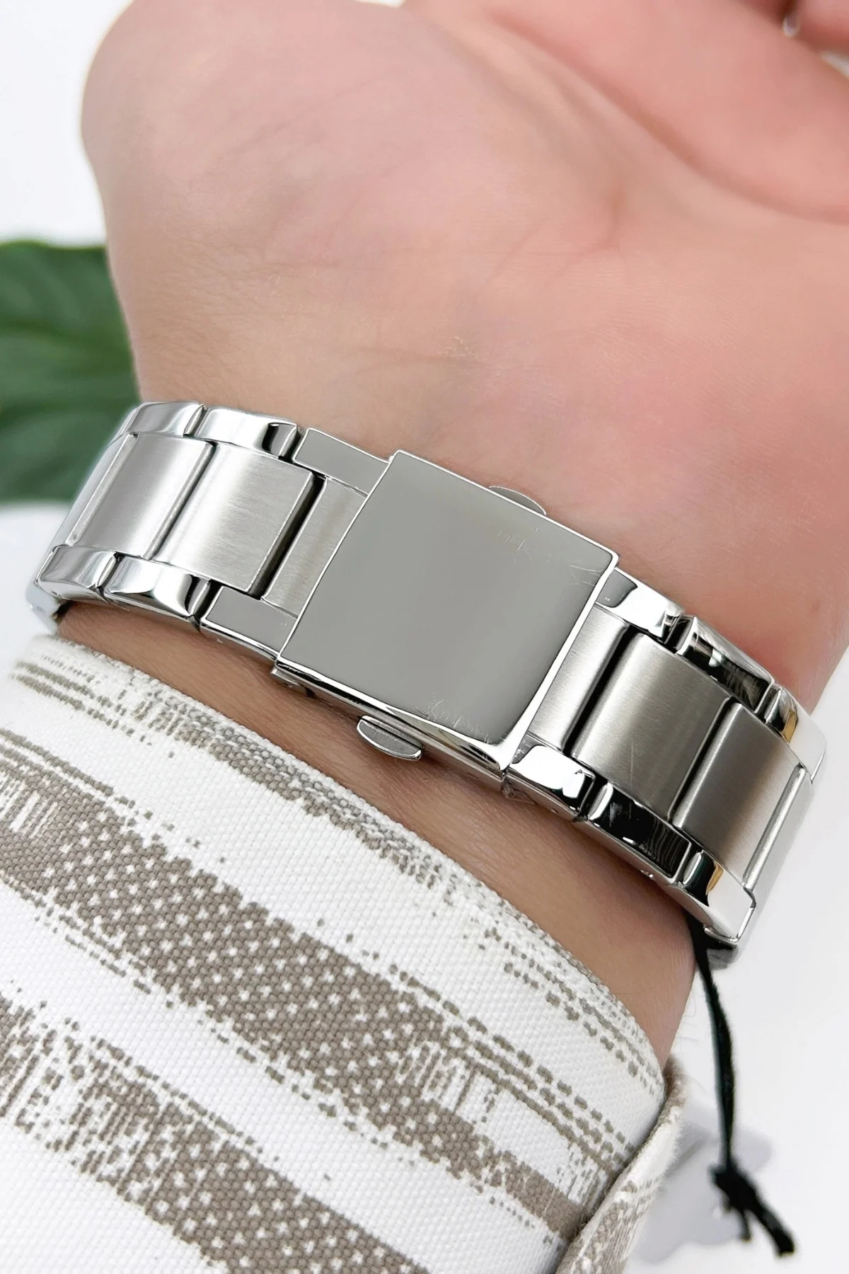 Ferrucci Takvimli Erkek Kol Saati Hematit Doğal Taş Bileklik Hediyeli