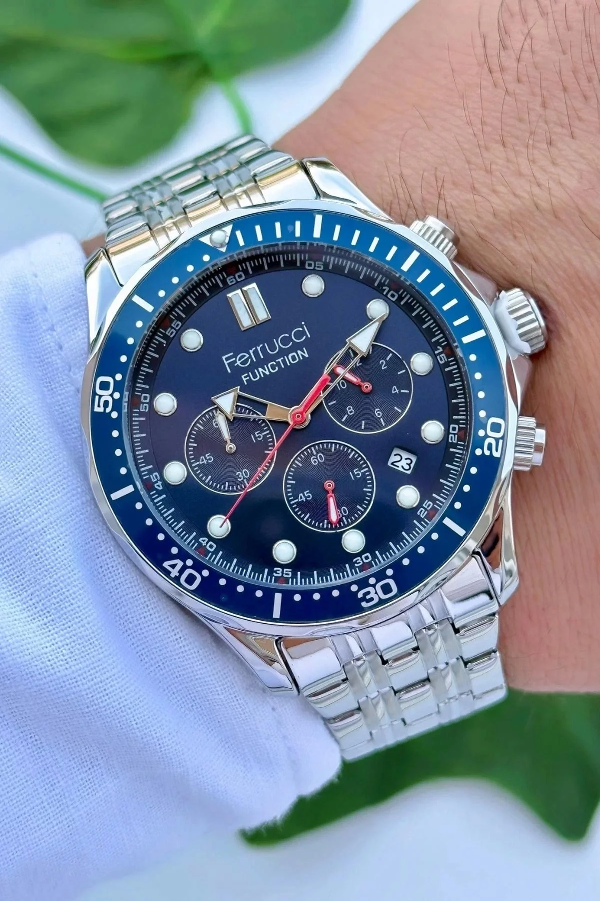 Ferrucci Function Erkek Kol Saati Çelik Kordon Çelik Kasa 3 ATM Suya Dayanıklılık