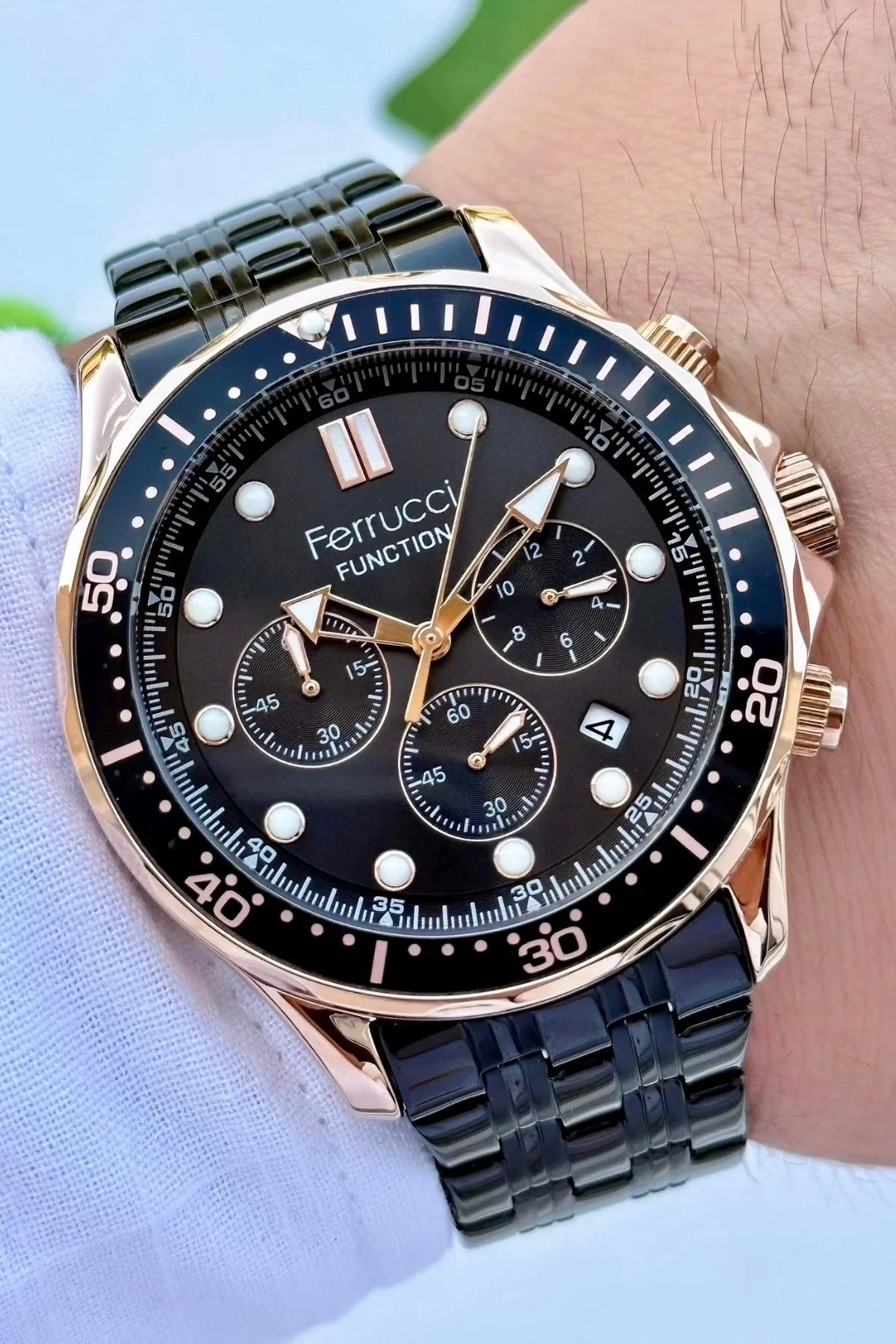 Ferrucci Function Erkek Kol Saati Çelik Kordon Çelik Kasa 3 ATM Suya Dayanıklılık