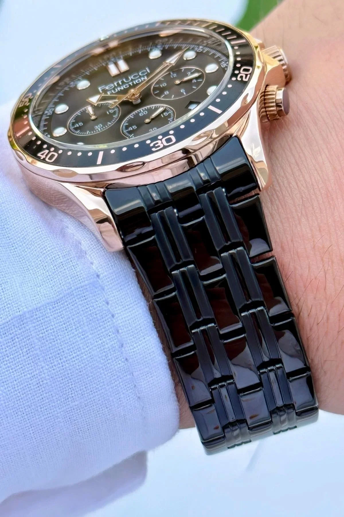 Ferrucci Function Erkek Kol Saati Çelik Kordon Çelik Kasa 3 ATM Suya Dayanıklılık