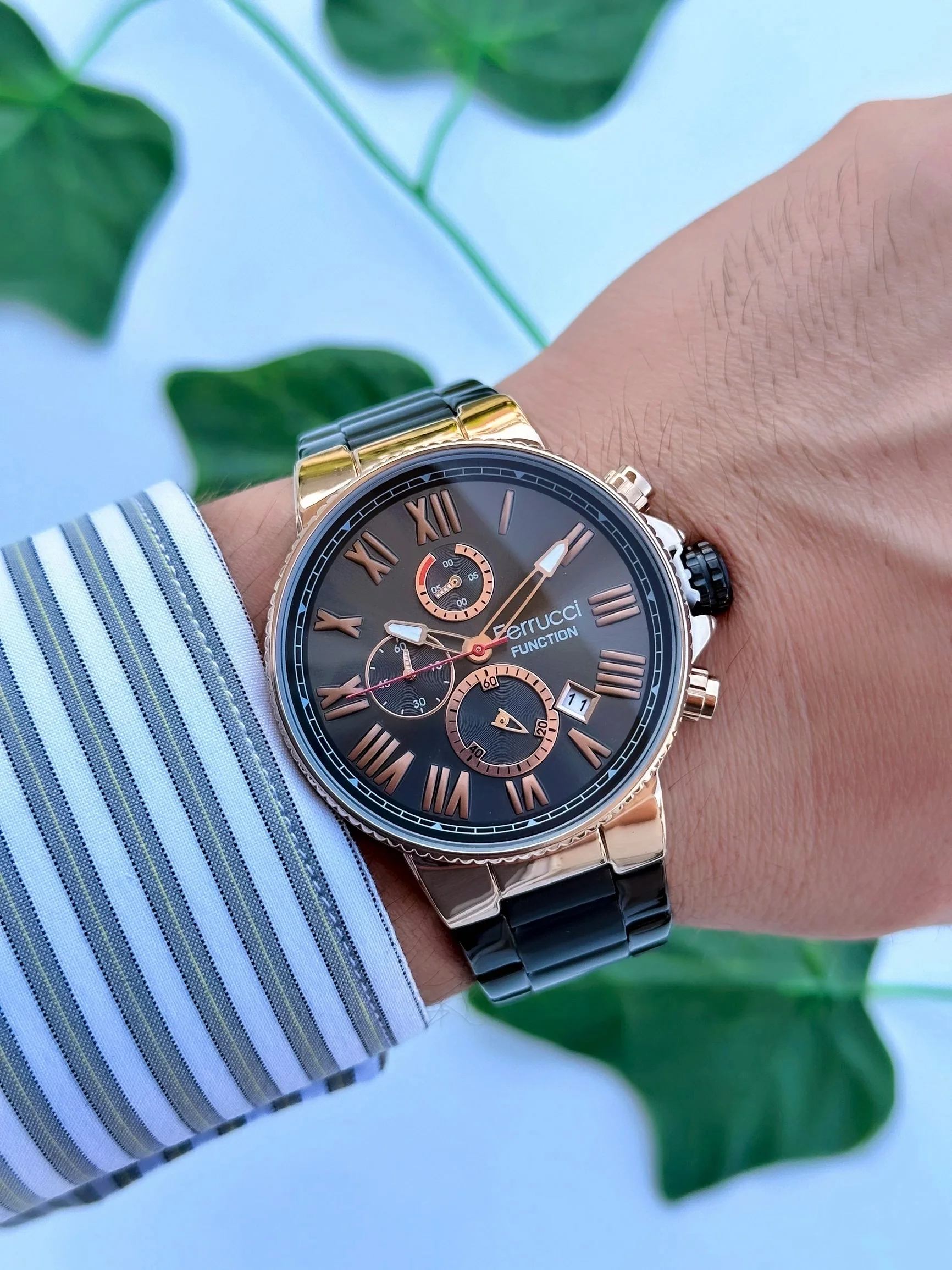 Ferrucci Function Erkek Kol Saati Çelik Kordon Çelik Kasa 3 ATM Suya Dayanıklılık