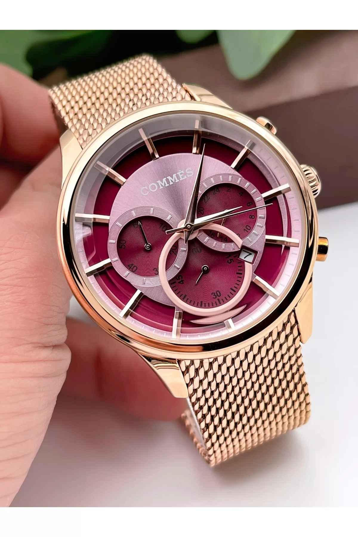 Commes Erkek Kol Saati Crono Fonksiyonlar Aktif Çelik Hasır Kordon zmcms023
