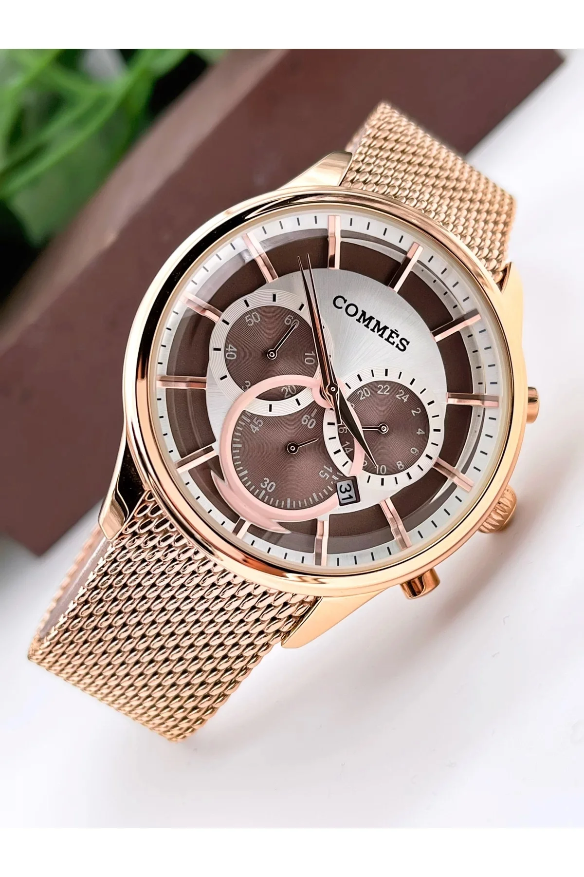 Commes Erkek Kol Saati Crono Fonksiyonlar Aktif Çelik Hasır Kordon zmcms023
