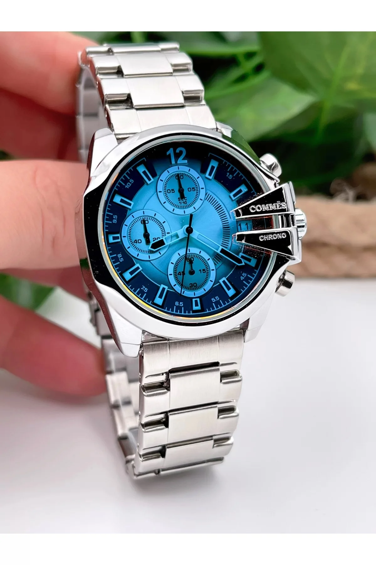 Commes Kadın Kol Saati Renkli Cam Crono Tüm Fonksiyonlar Aktif zmcms016