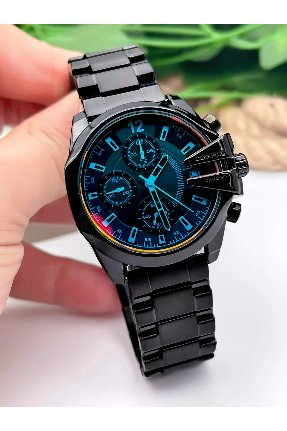 Commes Kadın Kol Saati Renkli Cam Crono Tüm Fonksiyonlar Aktif zmcms016