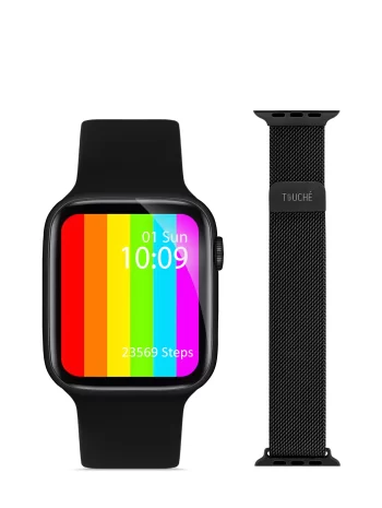 Watch 6 Apple Android Huawei Uyumlu Akıllı Saat Arama Yapma Özellikli Nabız Ölçer Yedek KordonHediye